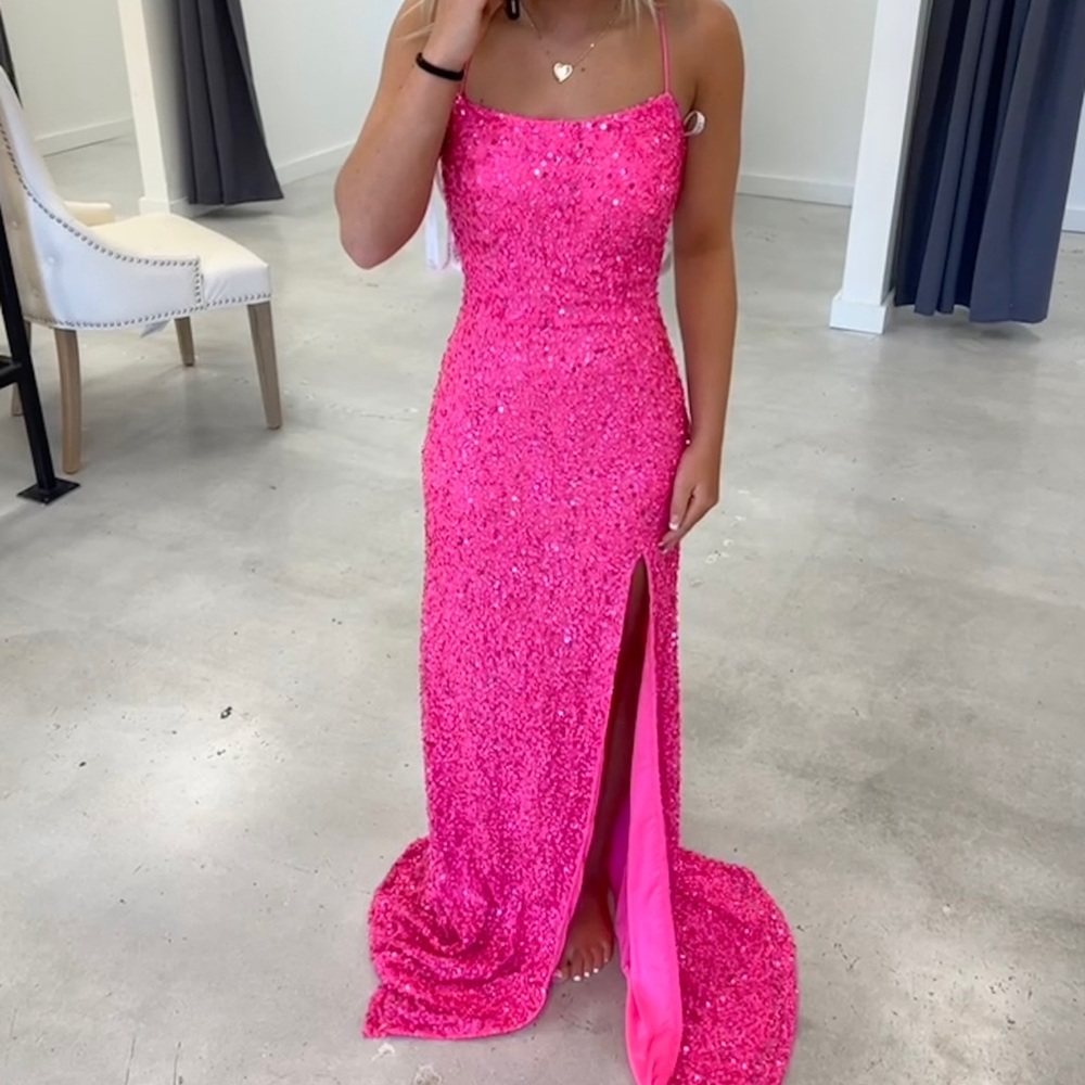Hot Pink Amarra Prom Dress